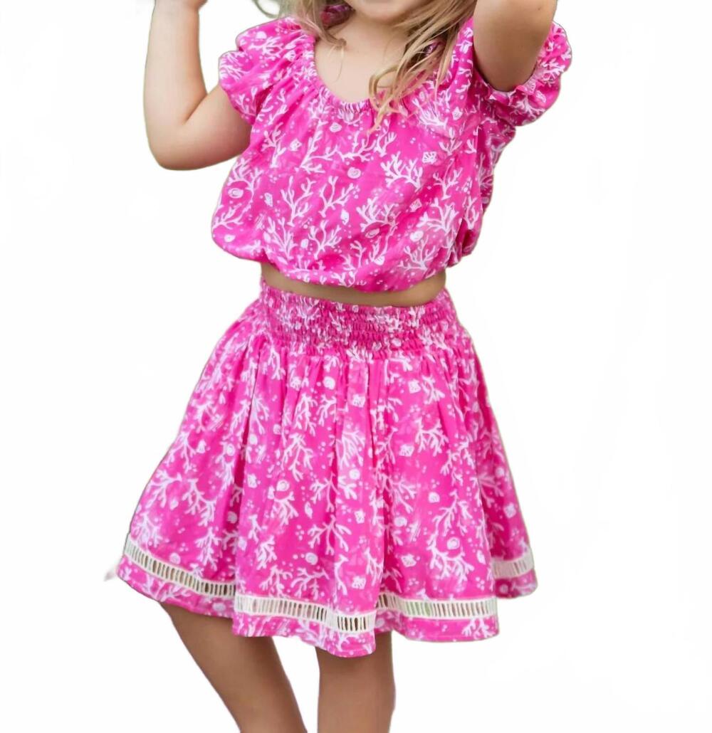 NEW WALKER & WADE rosie set in pink coral